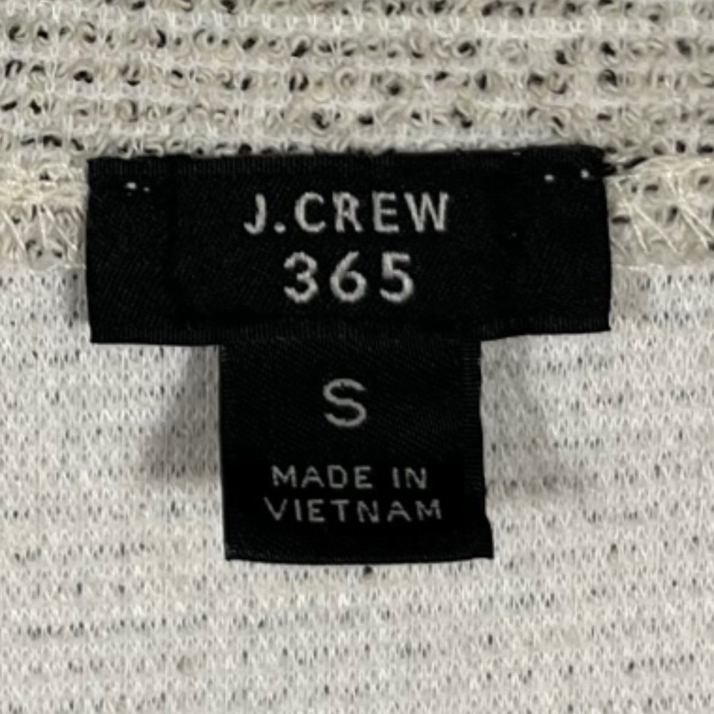 J. Crew 365 Boucle Twist Peplum Textured V Neck Top Size Small - Picture 4 of 4